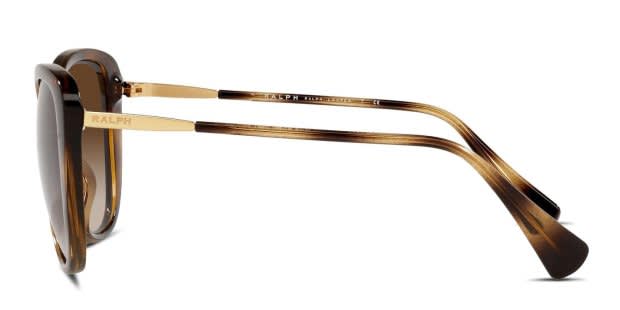 Ralph Lauren Brown Tortoiseshell Sunglasses with Gold Trim Ralph by Ralph Lauren RA 5203 Sunglasses | FREE Shipping main image 2