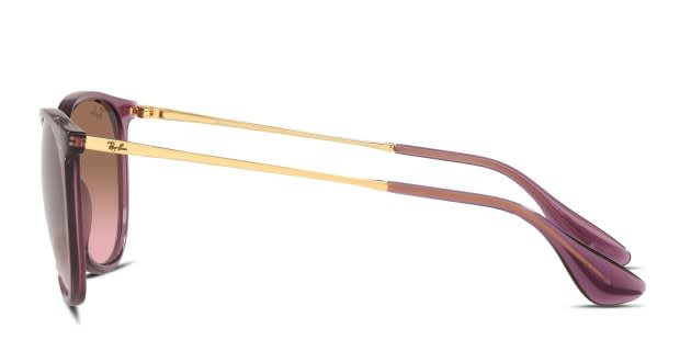 Ray-Ban RB4171 Erika clear, purple frame with pink gradient brown