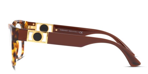 Versace green tortoise eyeglasses discount