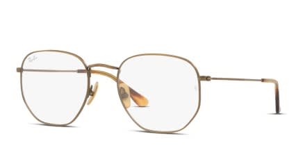 Ray-Ban RX8148V Hexagonal Bronze glasses - Bronze - Angle View