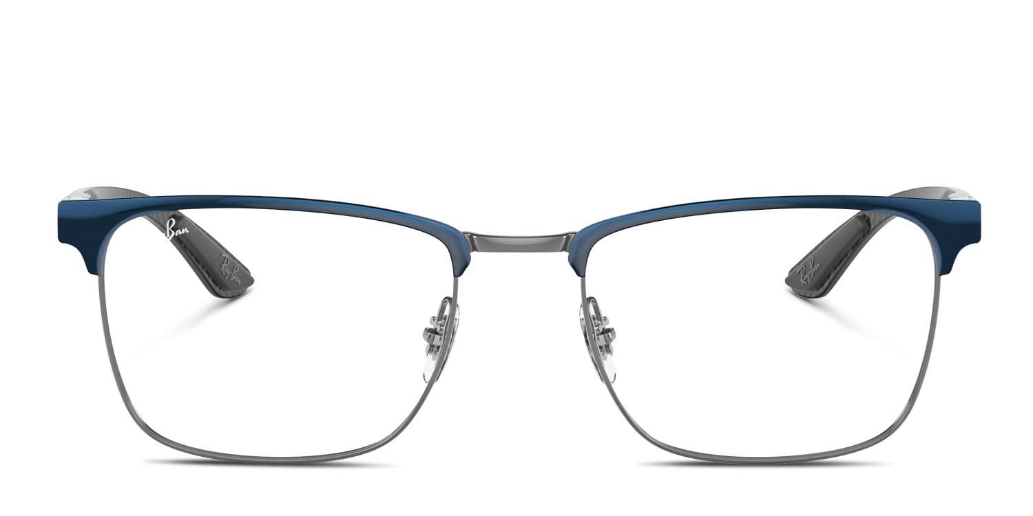 Ray-Ban RX8421 Blue, Gunmetal glasses - Blue / Gunmetal - Frontal View