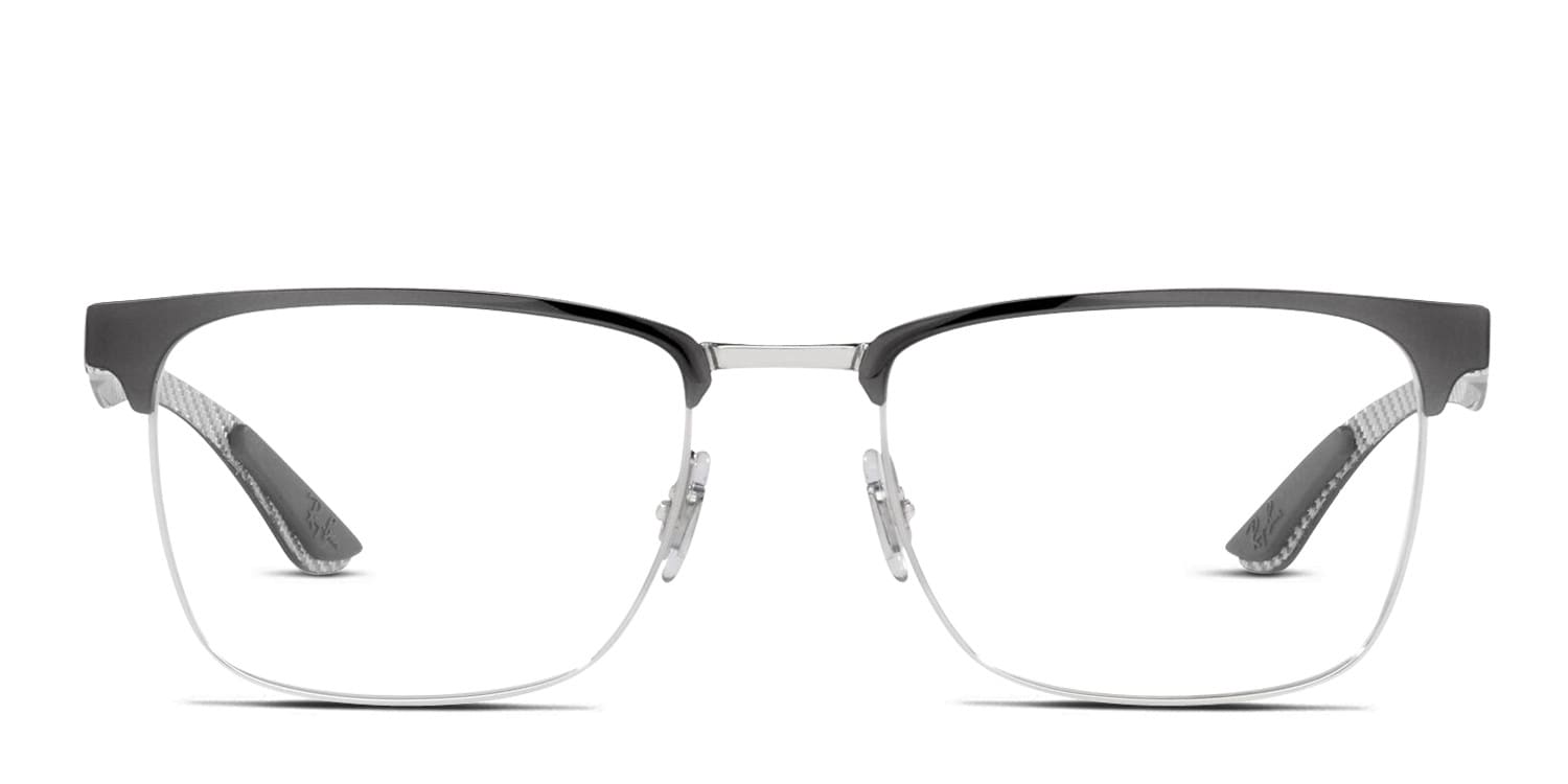 Ray-Ban RX8421 Gray , Silver glasses - Gray / Silver - Frontal View