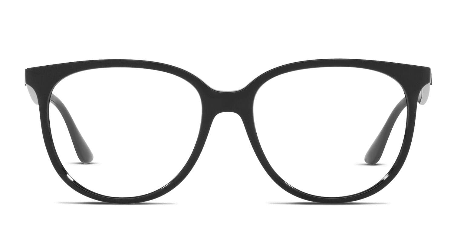 Ray-Ban RX4378V Shiny Black glasses - Shiny Black - Frontal View