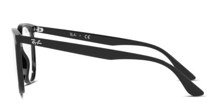 Ray-Ban RX4378V Shiny Black glasses - Shiny Black - Side View