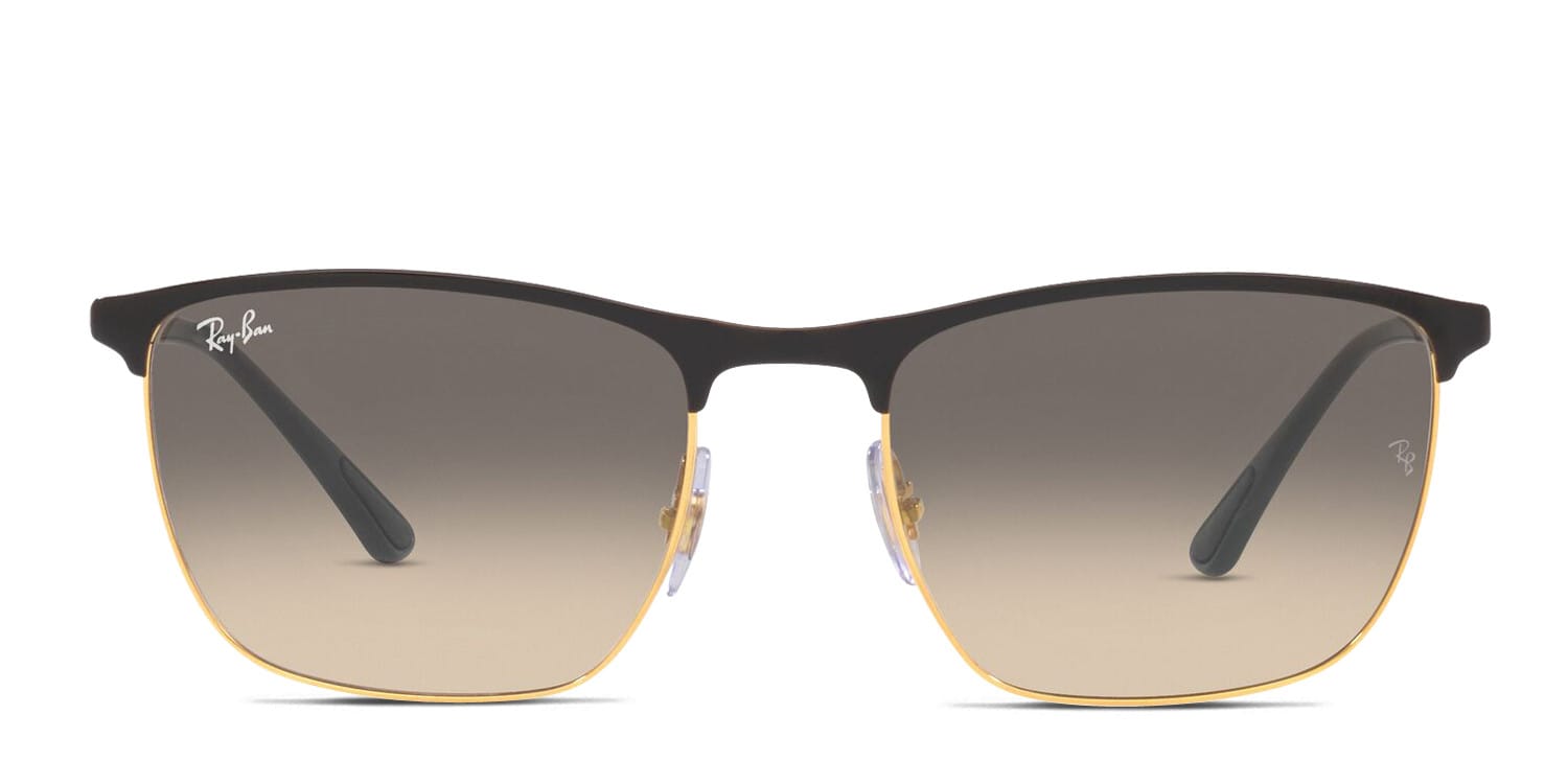 Ray-Ban RB3686 Black , Gold , Gray glasses - Black / Gold / Gray - Frontal View