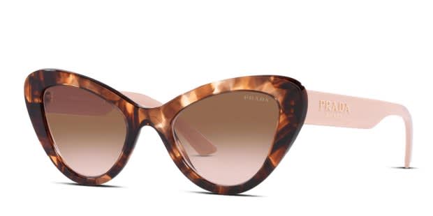 Prada PR 13YS Tortoise, Pink Prescription Sunglasses - 50% Off Lenses