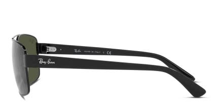 Ray-Ban RB3687 Black glasses - Black - Side View