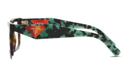 Prada PR 10YV Brown, Tortoise glasses - Brown / Tortoise - Side View