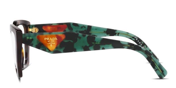 Prada PR 09YV Brown/Tortoise Eyeglasses | Includes FREE Rx Lenses