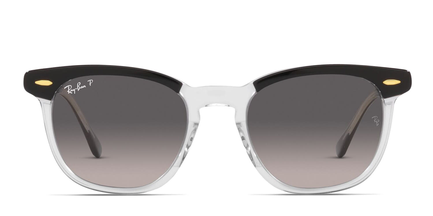 Ray-Ban RB2298 Hawkeye black, clear frame with grey gradient