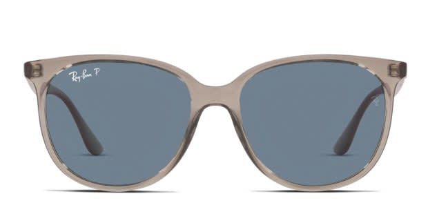 Ray-Ban RB4378 clear, gray frame with dark blue polarized  display picture 1