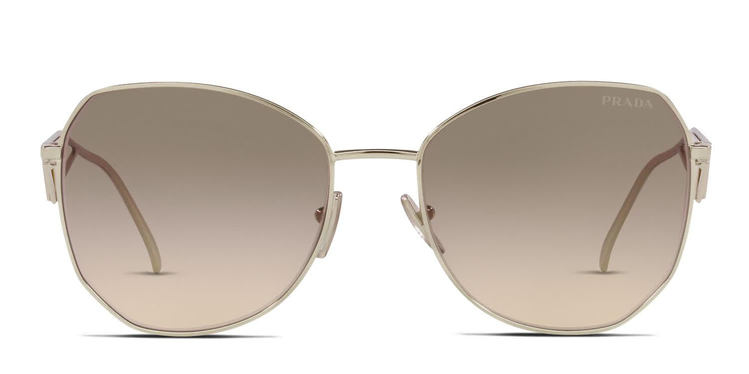 Prada PR 57YS Gold glasses - Gold - Frontal View
