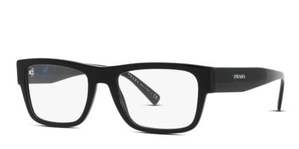 Prada PR 15YV Shiny Black glasses - Shiny Black - Angle View