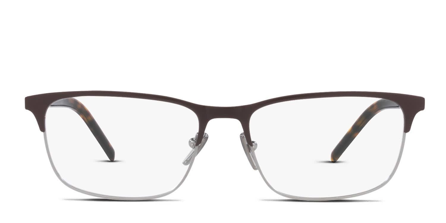 Prada PR66YV Brown, Silver Eyeglasses | Includes FREE Rx Lenses