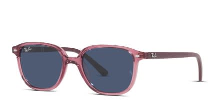 Ray-Ban RJ9093S Leonard Jr Kids Pink, Clear glasses - Pink / Clear - Angle View