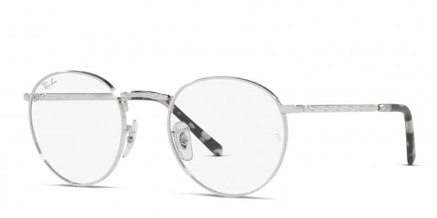 Ray-Ban RX3637V New Round Silver Eyeglasses | Includes FREE