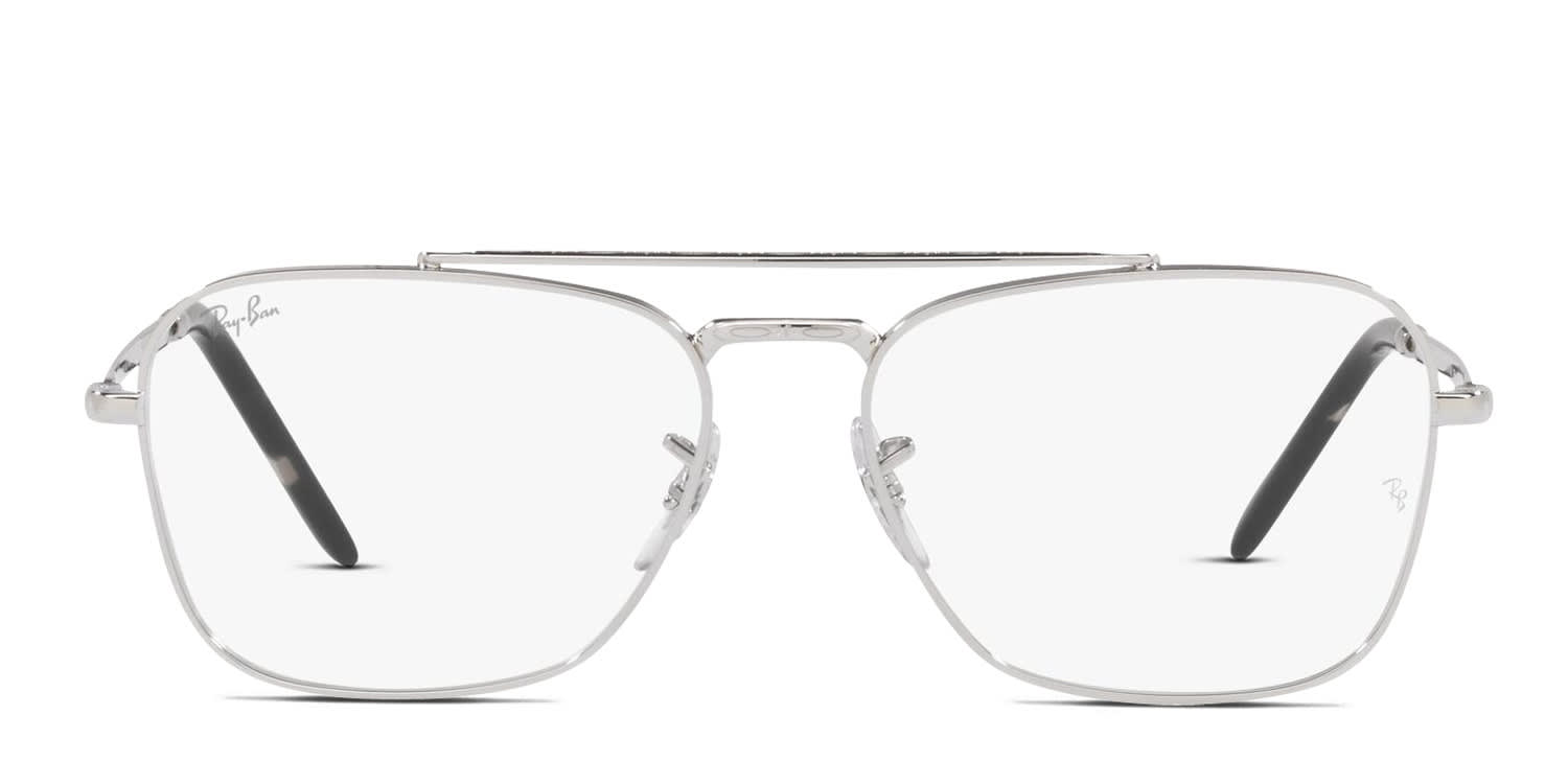 Ray-Ban RX3636V New Caravan Silver glasses - Silver - Frontal View
