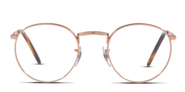 Ray ban rose gold round glasses clearance