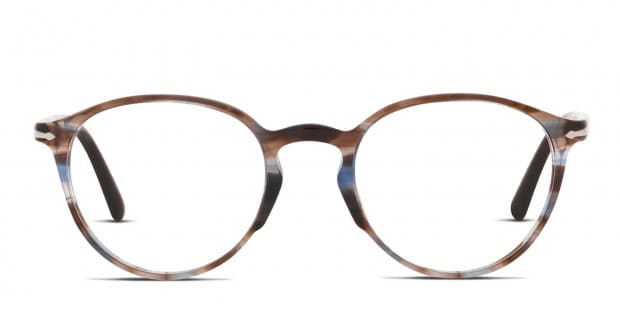 Persol PO3218V Blue Brown Eyeglasses Includes FREE Rx Lenses