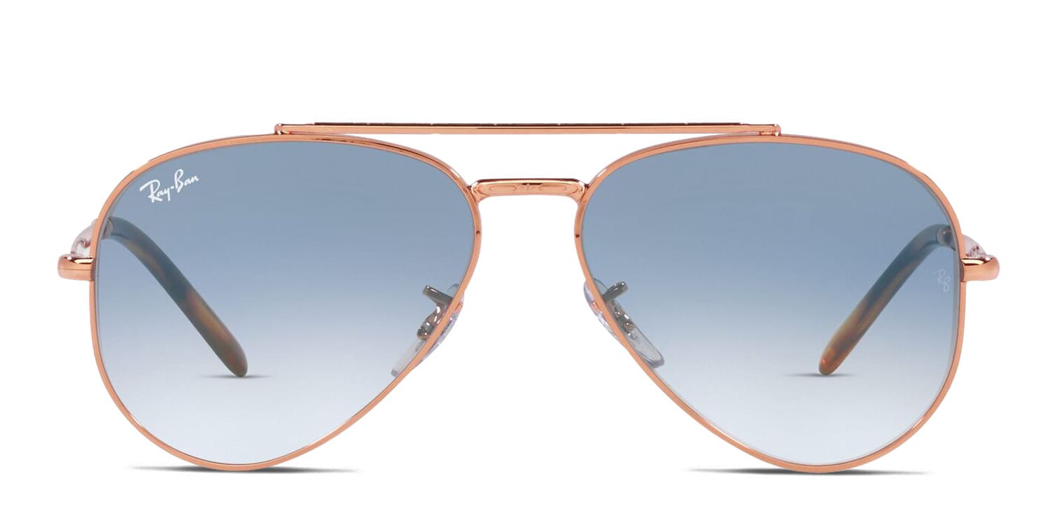 ??RAY-BAN Aviator Phantos Sunglasses ROSE GOLD Gradient LT BLUE VIOLET 57-19-145 0RB3025__001_3M__P21__shad__qt.png main image 4