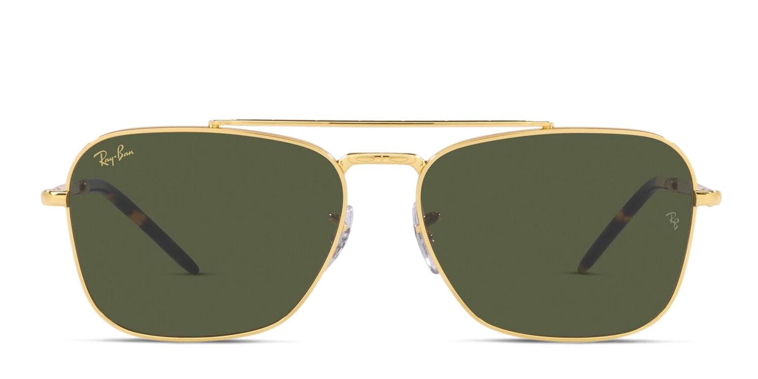 Ray-Ban RB3636 New Caravan Gold glasses - Gold - Frontal View