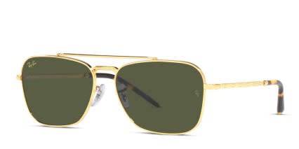Ray-Ban RB3636 New Caravan Gold glasses - Gold - Angle View