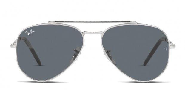 Ray Ban RB3625 New Aviator Silver Prescription Sunglasses 50 Off Lenses