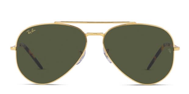 Ray-Ban RB3625 New Aviator Gold Prescription Sunglasses - 50  display picture 1