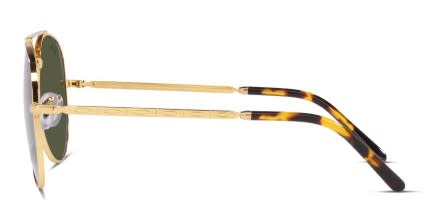 Ray-Ban RB3625 New Aviator Gold glasses - Gold - Side View