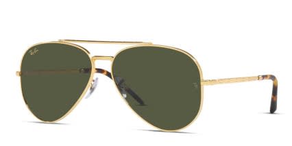 Ray-Ban RB3625 New Aviator Gold glasses - Gold - Angle View