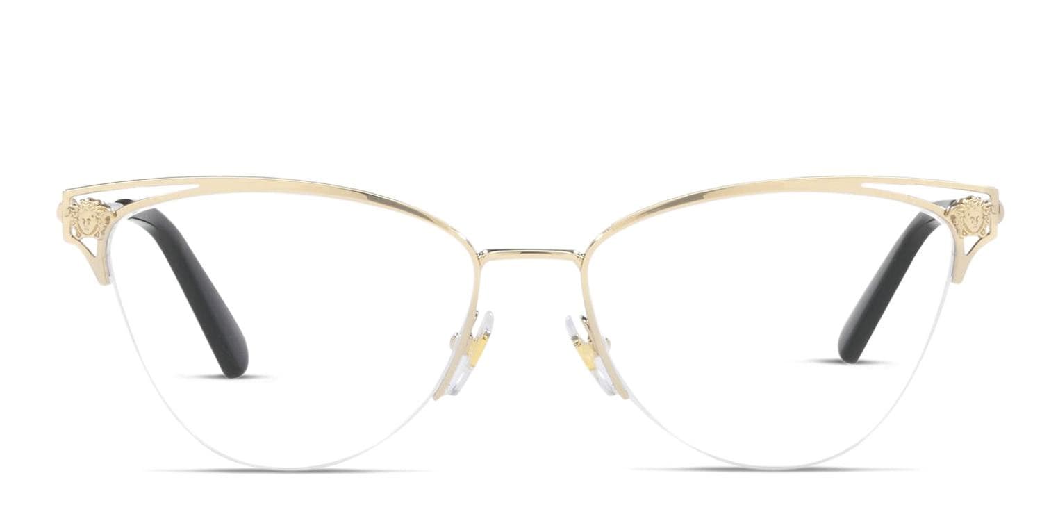 Versace VE1280 Gold Eyeglasses | Includes FREE Rx Lenses display picture 3