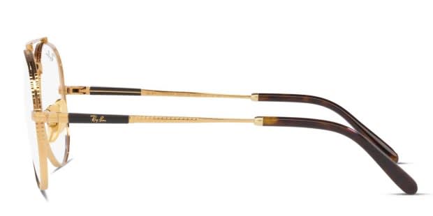 Ray-Ban RX8225V Aviator Titanium Gold Eyeglasses | Includes FREE