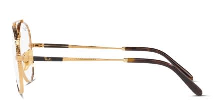 Ray-Ban RX8225V Aviator Titanium Gold glasses - Gold - Side View