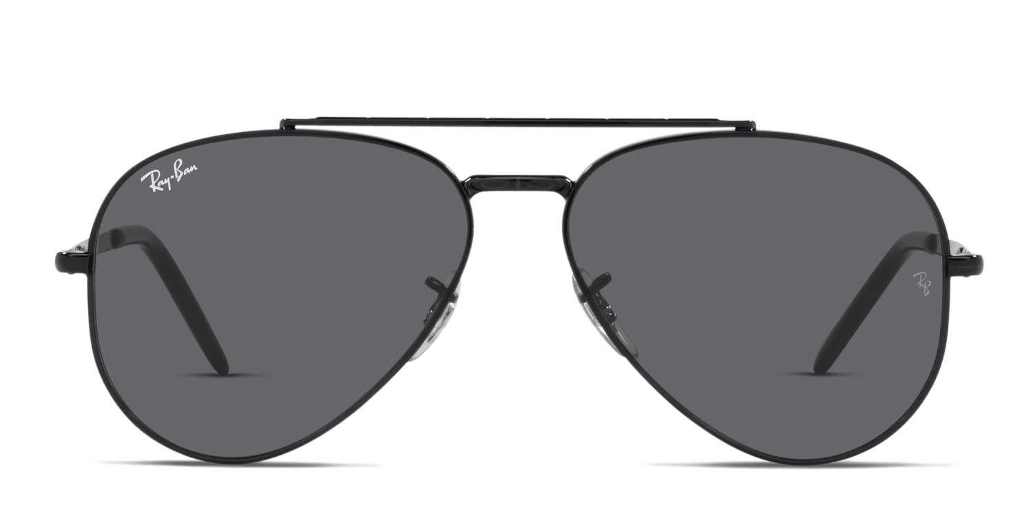 Ray-Ban RB3625 New Aviator Black glasses - Black - Frontal View