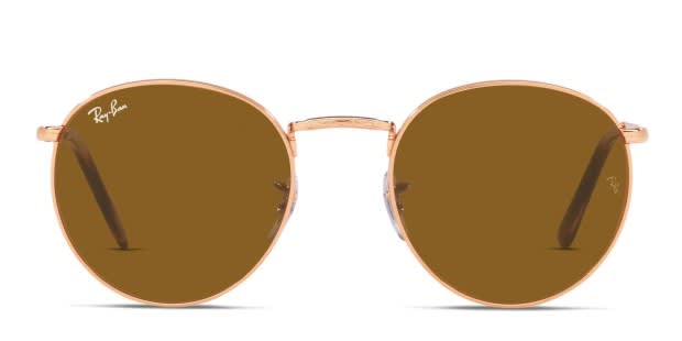Ray Ban RB3637 New Round Rose Gold Sunglasses Online