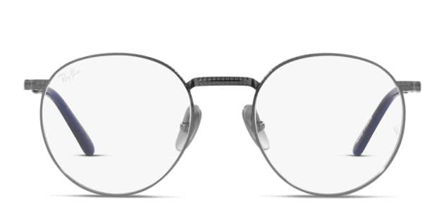 Ray-Ban RX8237V Round Titanium Gunmetal Eyeglasses  display picture 1