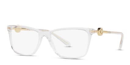 Versace VE3299B Clear glasses - Clear - Angle View