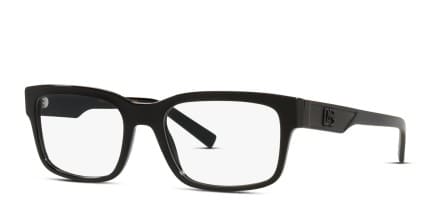 Dolce & Gabbana DG3352 Shiny Black glasses - Shiny Black - Angle View