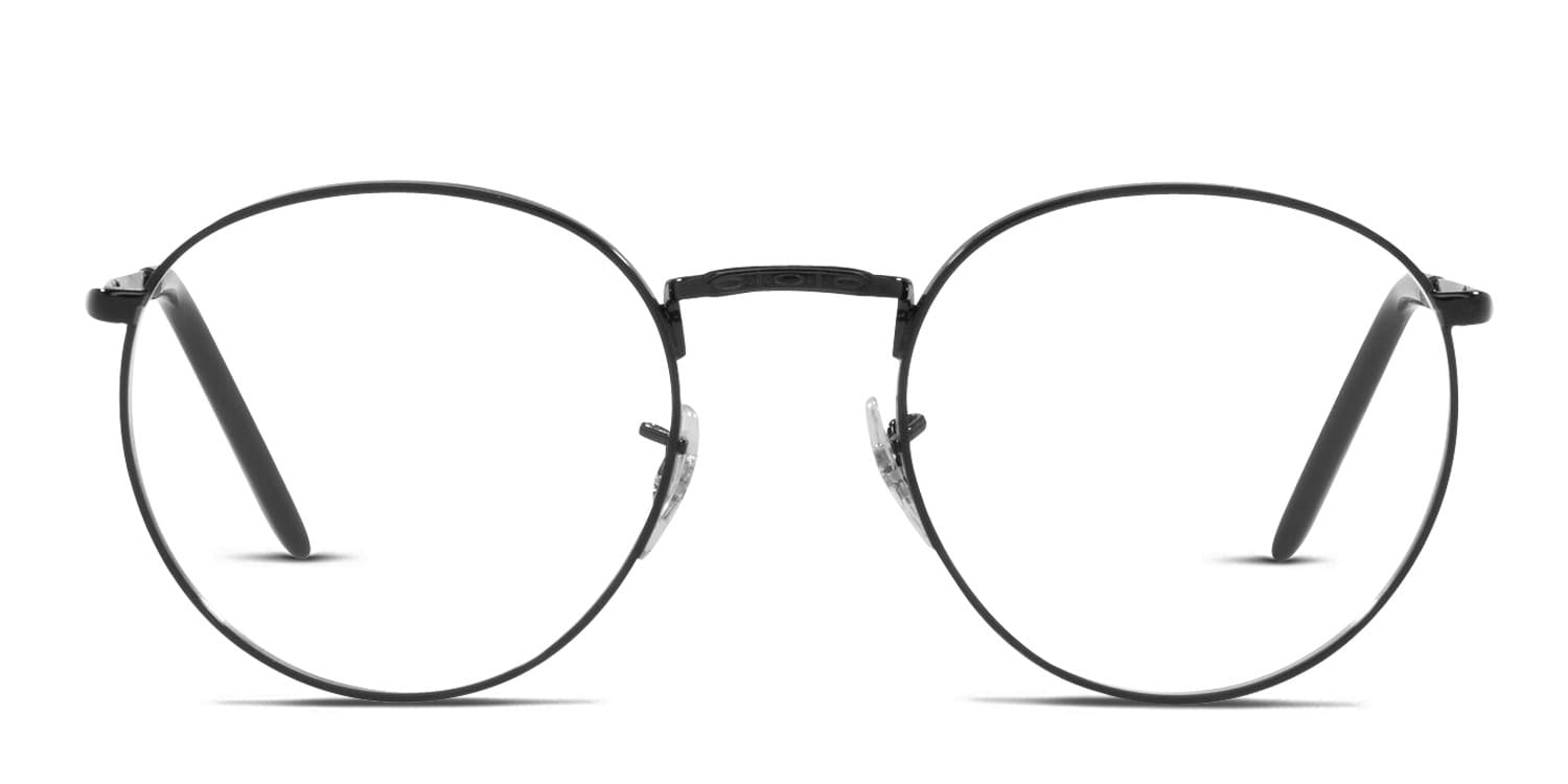 Ray-Ban RX3637V New Round Black Eyeglasses | Includes FREE 