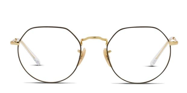 Ray-Ban RX6465 Jack Black/Gold Eyeglasses | Includes FREE Rx Lenses