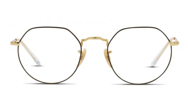 Ray-Ban RX6465 Jack Black/Gold Eyeglasses | Includes FREE Rx Lenses