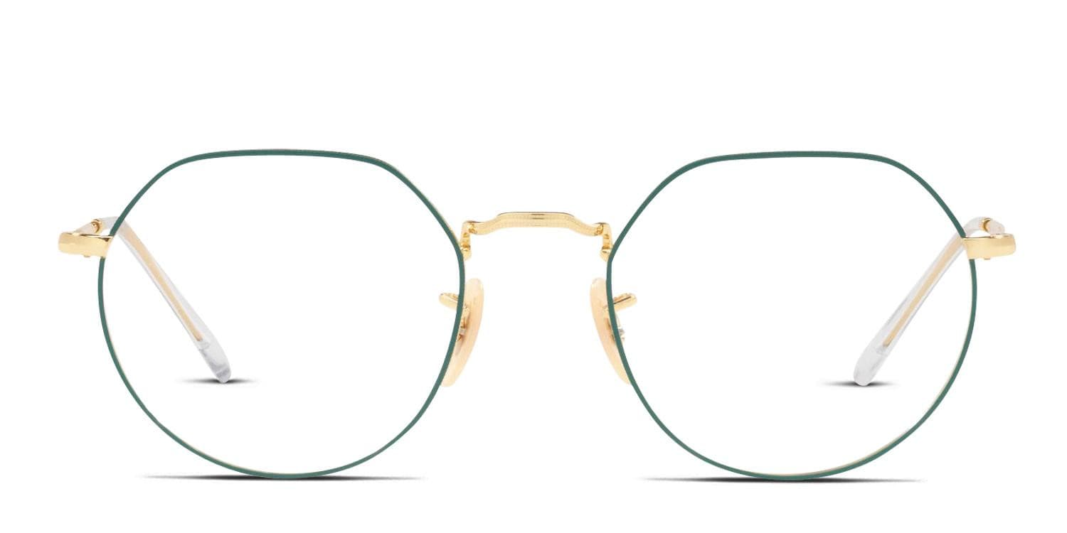 Ray-Ban RX6465 Jack Green/Gold Eyeglasses | Includes FREE Rx Lenses