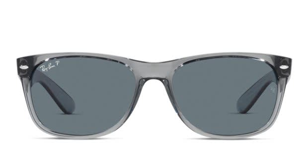 Ray-Ban RB2132 New Wayfarer Gray, Clear Prescription Sunglasses