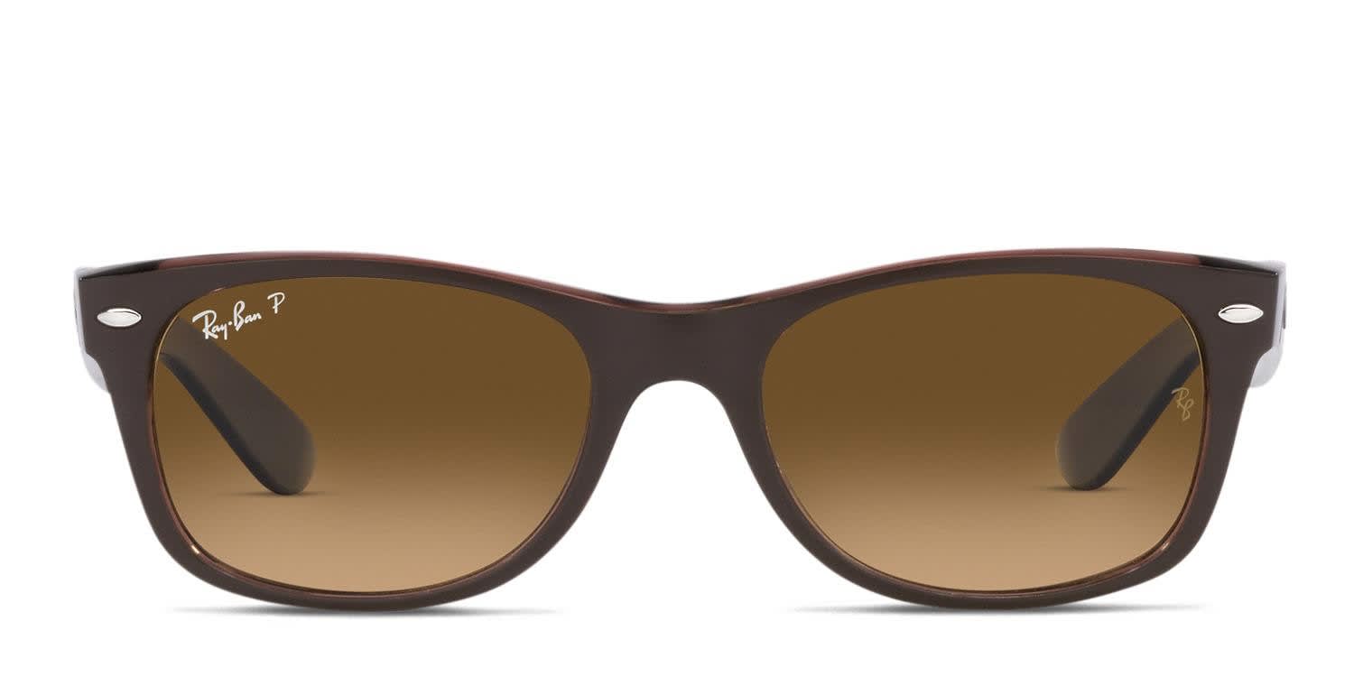 Ray-Ban RB2132 New Wayfarer Brown glasses - Brown - Frontal View