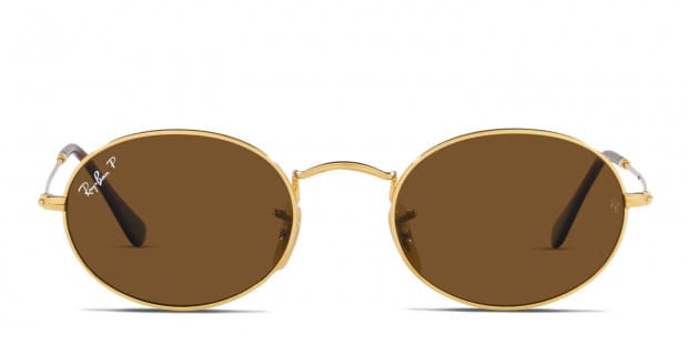 Oval gold sunglasses store