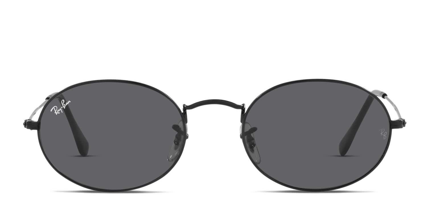 Ray-Ban RB3547 Oval Black glasses - Black - Frontal View