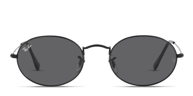 Ray-Ban RB3547 サングラス オーバル RB3547N 黒 ケース付 Ray-Ban RB3547 Oval black frame with dark grey lenses. Lenses