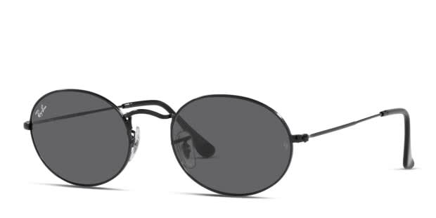 Ray-Ban RB3547 サングラス オーバル RB3547N 黒 ケース付 Ray-Ban RB3547 Oval black frame with dark grey lenses. Lenses