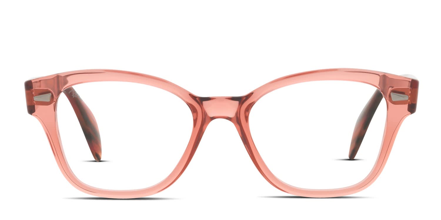Ray-Ban RX0880 Clear, Pink glasses - Clear / Pink - Frontal View