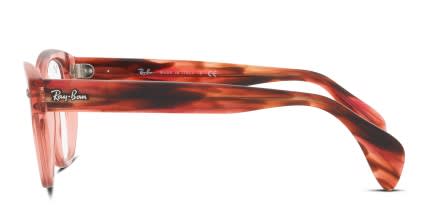 Ray-Ban RX0880 Clear, Pink glasses - Clear / Pink - Side View